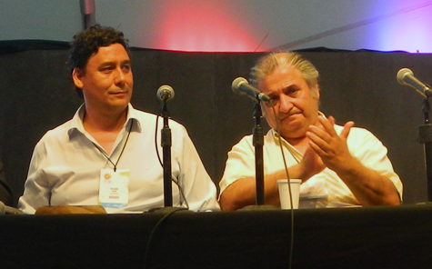 Julio Delgado y Carlos Lucero en Tecnópolis