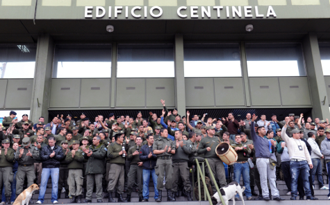 Protesta de gendarmes