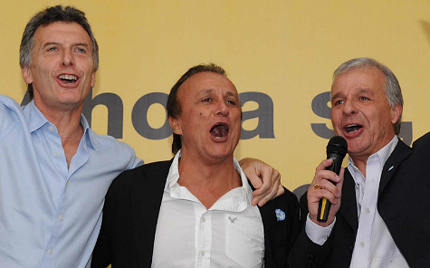 Macri, Del Sel y Salomón