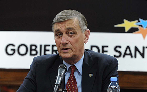 Hermes Binner fue criticado por diputados provinciales.