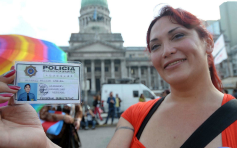 Movilización en el Congreso por la Ley de Identidad de Género